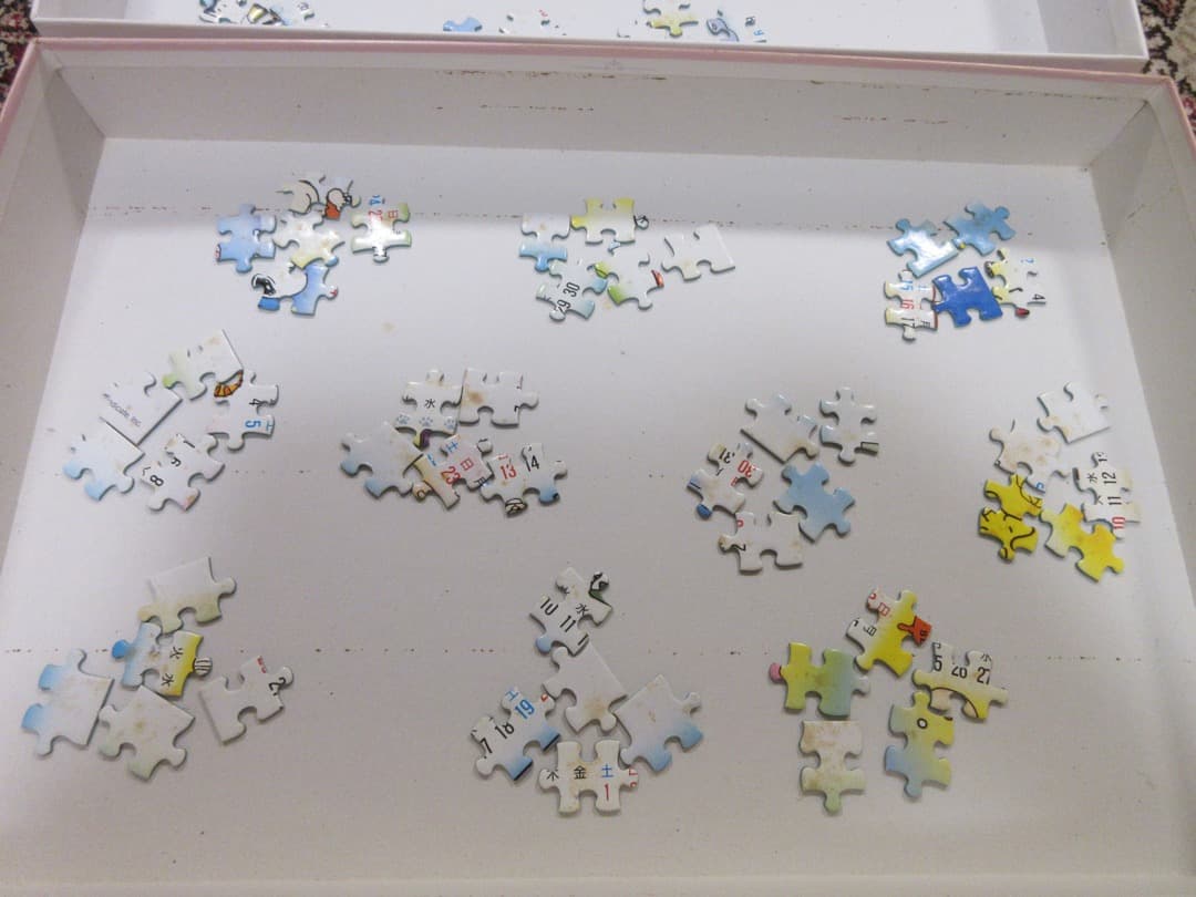 【中古品】スヌーピーカレンダージグソーパズル　1994年版 1000ピース