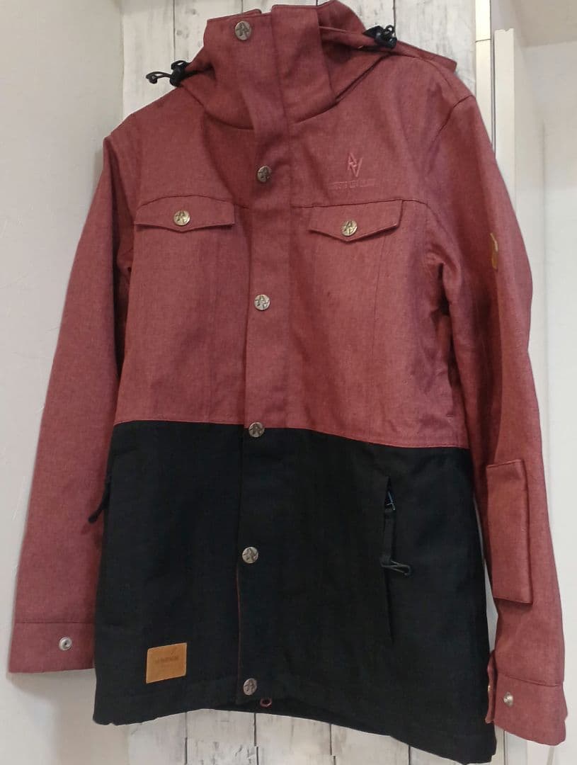 美品⭐ダブルエーハードウェア赤みブラウン&ブラック2色使い⭐Sサイズ(大きめ)