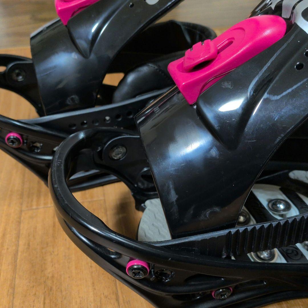 【USED】FLUX スノーボードビンディング PR15 ブラック/ピンク M