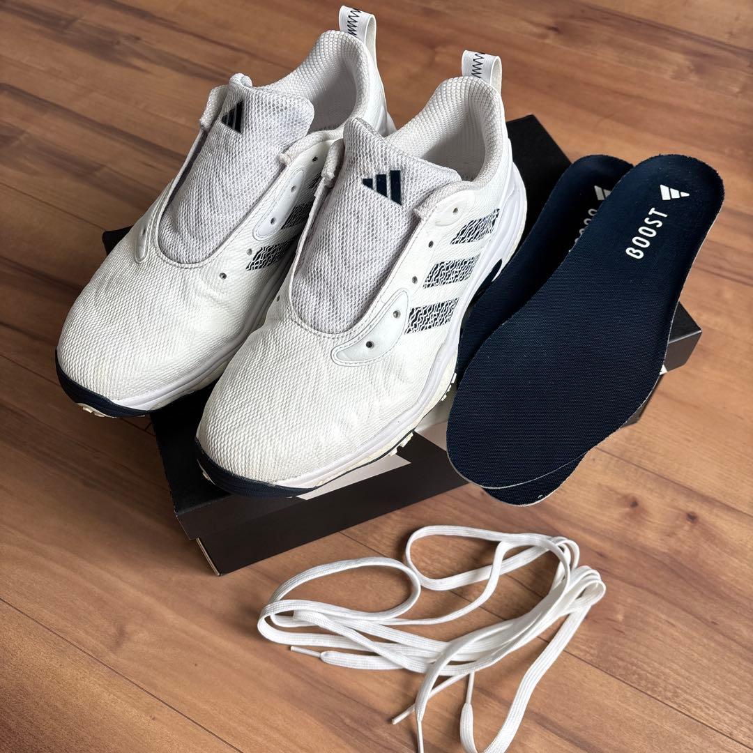 アディダスゴルフ◇コードカオス25 25.5cm ホワイト×ネイビー