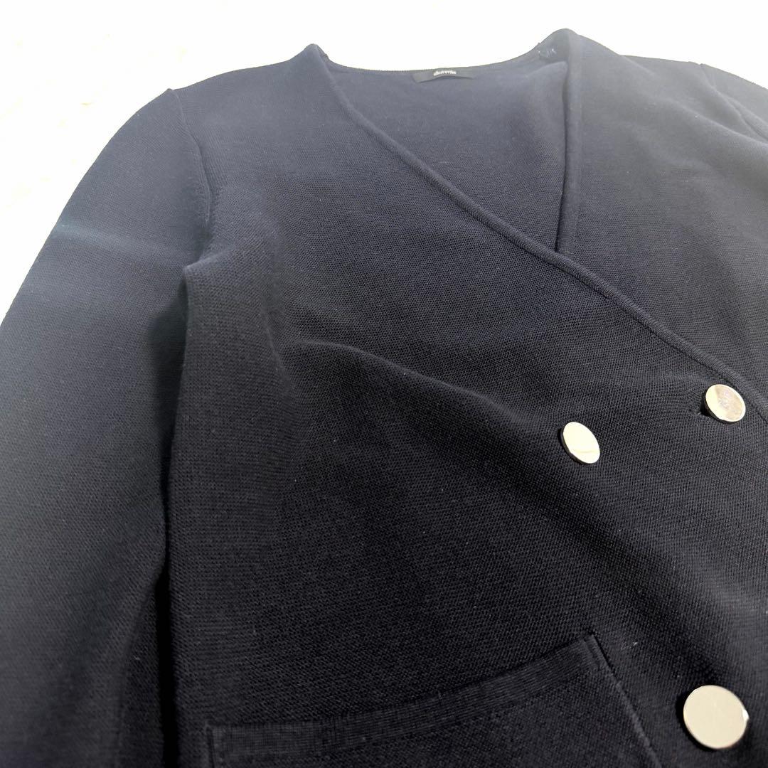 【美品】2025✨️アルアバイル セミダブルガーターニットジャケット メタル釦
