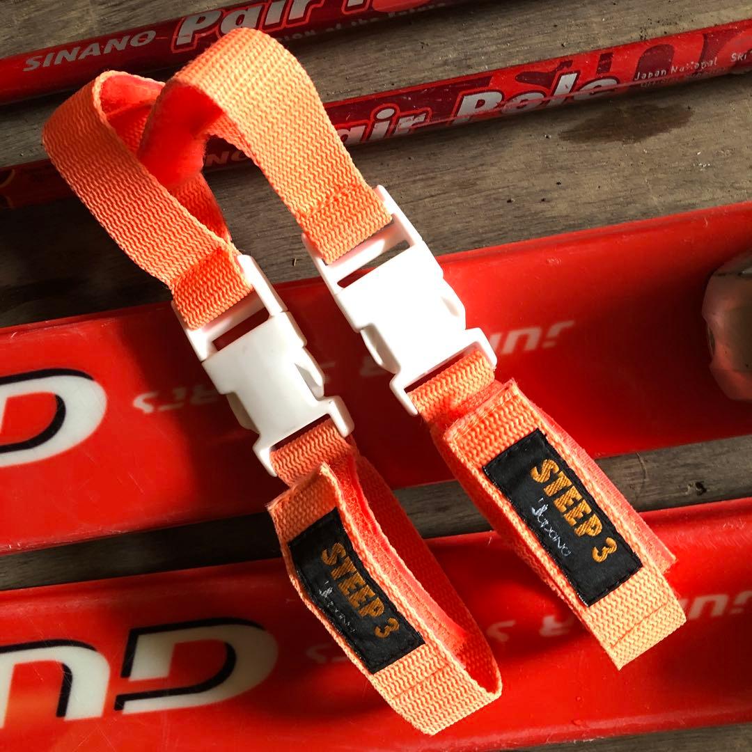 ジュニアスキーセット　スキー板／ビンディング／ストック／ホルダーベルト【140】