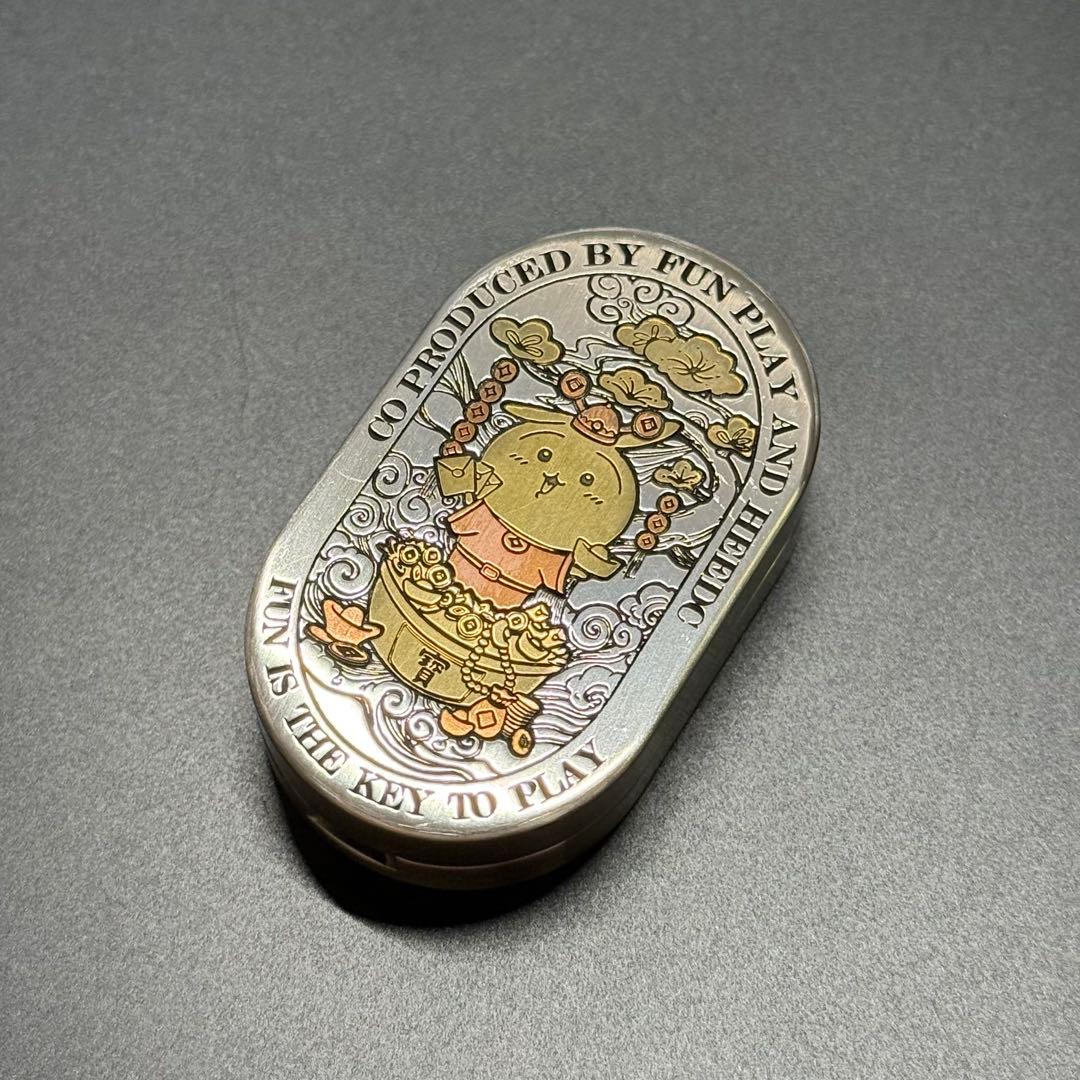 「正規品」HE EDC フィジェットトイ SS製 　真鍮彫刻 限定　絶版