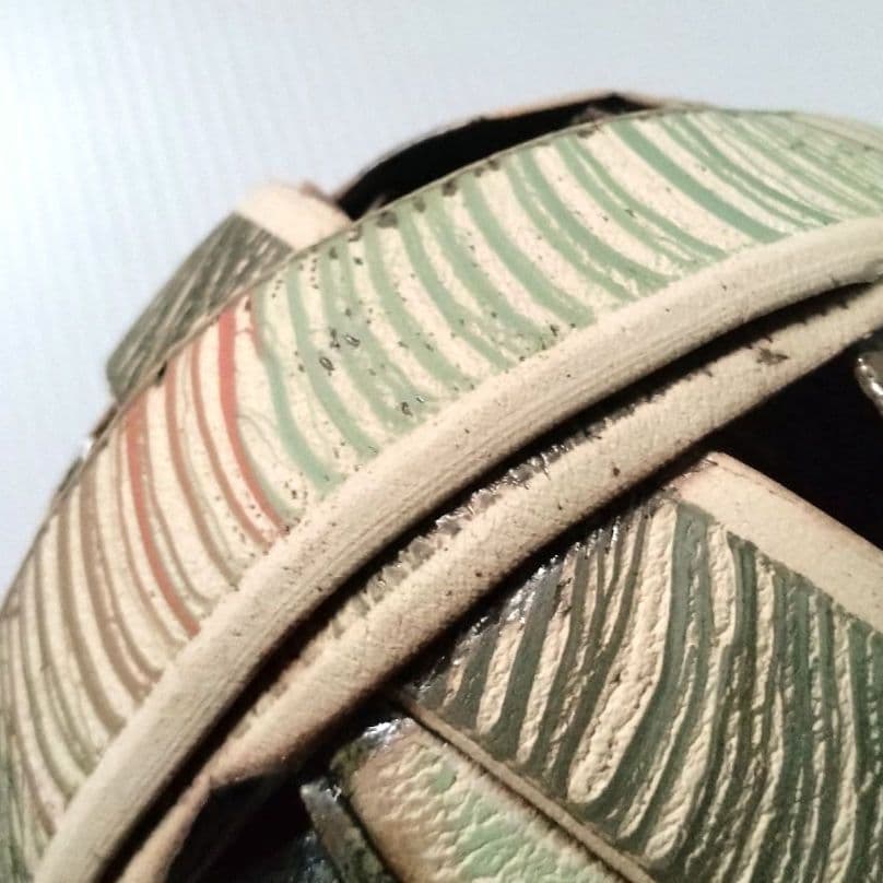 陶芸家 アーグネス・フス 「無限」 花器 フラワーベース 陶器 アート作品 希少