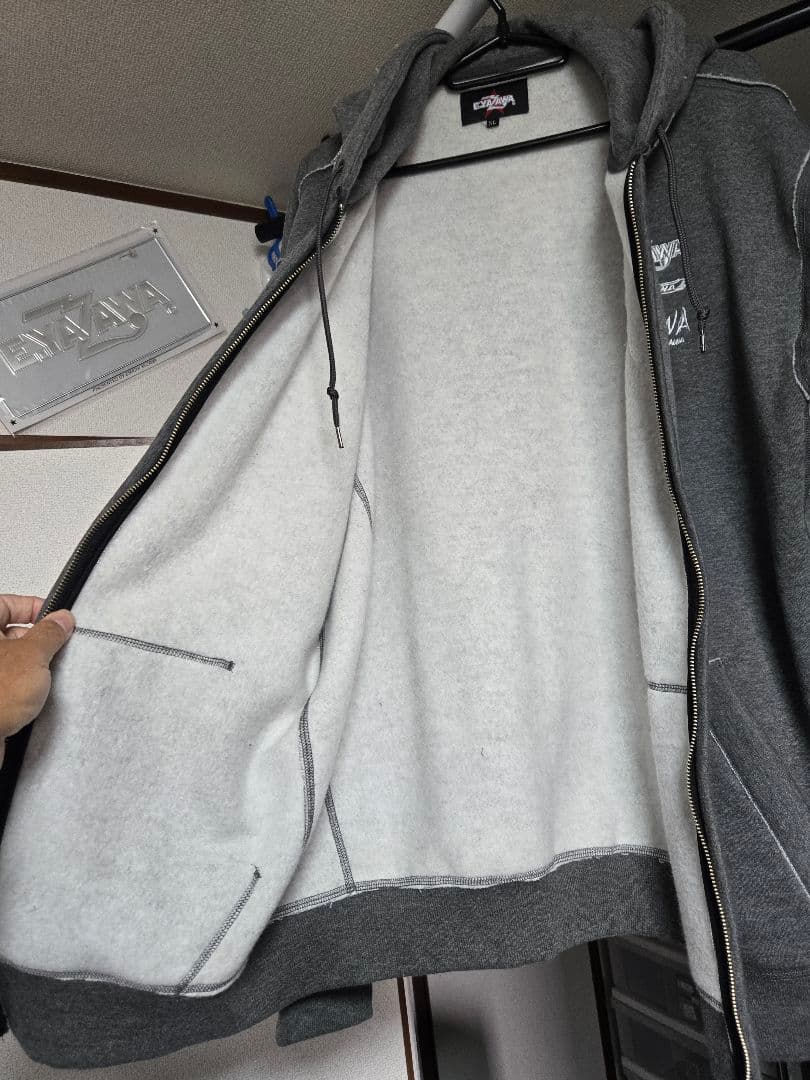 E.YAZAWA フード付きパーカー XL グレー