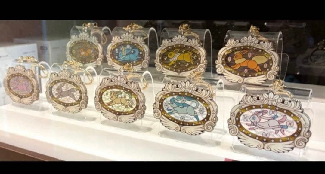 ポケパークカントー限定　イーブイズ　アクリルキーホルダー　フルコンプセット