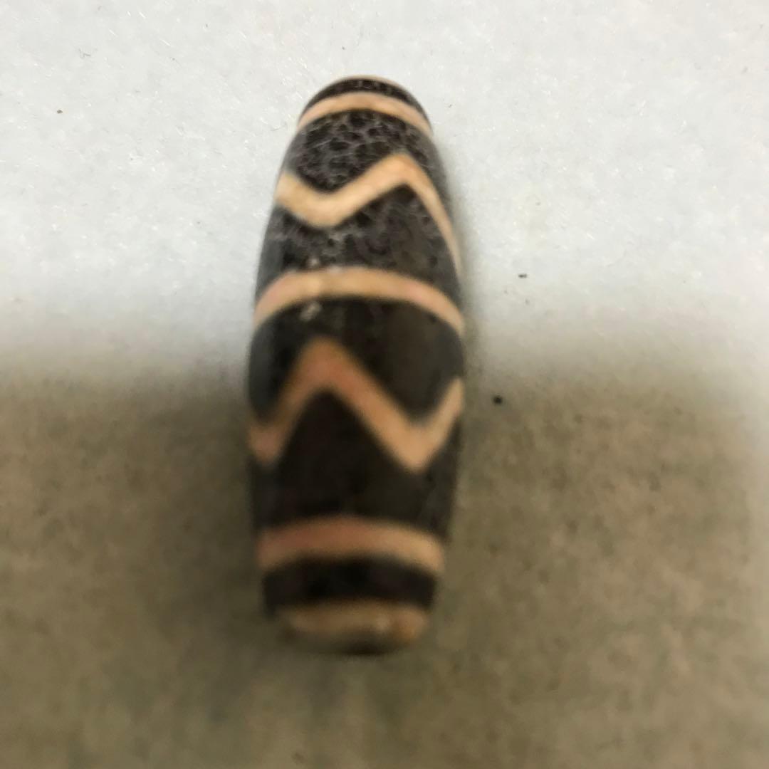 超激レア珍品！古代老礦石　水紋天珠　フジヤマ