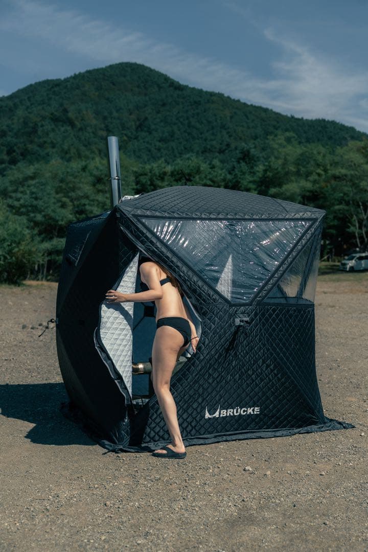 【未使用】PRO仕様ポップアップ式テント ブラック