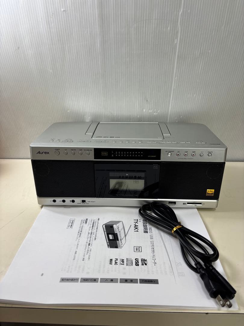 東芝 Aurex ラジオカセットレコーダー TY-AK1 2020年製