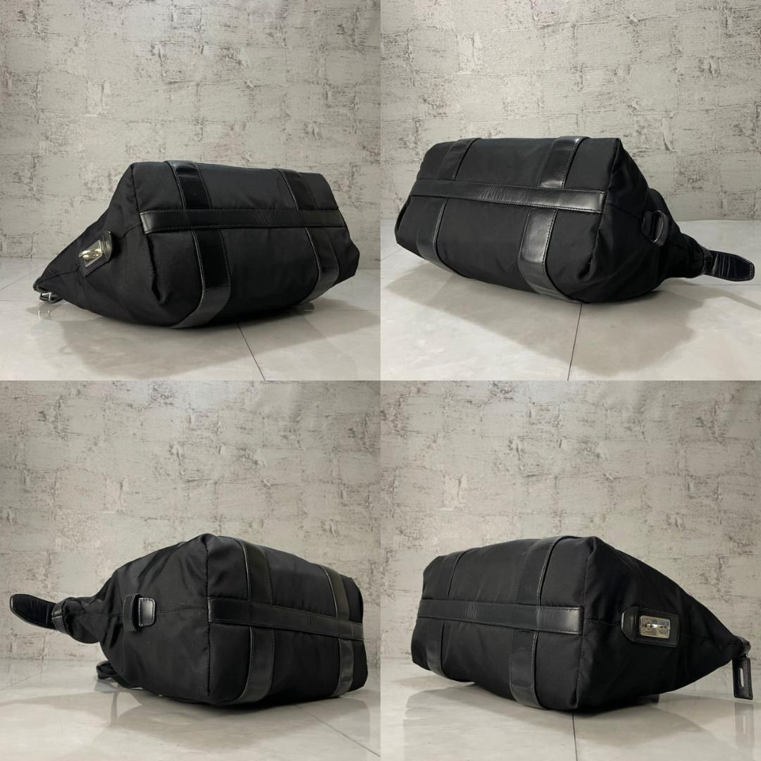 PRADA ハンドバッグ プラダ ミニボストンバッグ BR3697 黒 良品