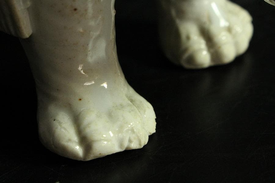 白磁 象乗 置物(K-LC875)