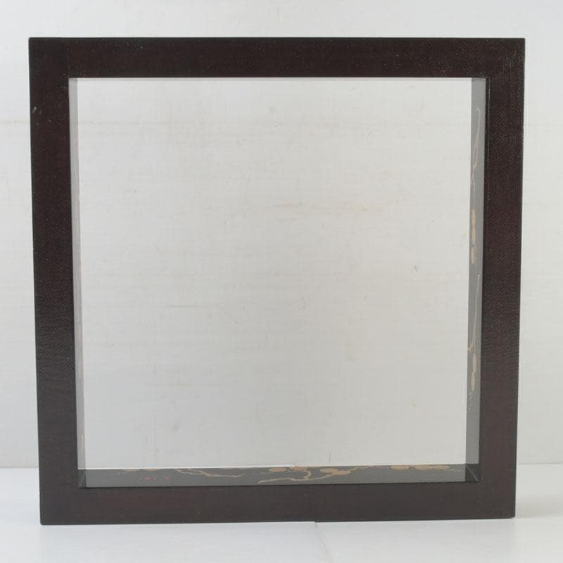 茶道具　塗師　宗寿作　笠松蒔絵　炉縁　堀内宗完（兼中斎）書付　共箱　M9890A