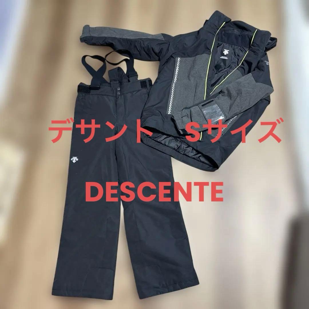 デサント　スキー　スノボーウェア　上下セット ブラック Sサイズ