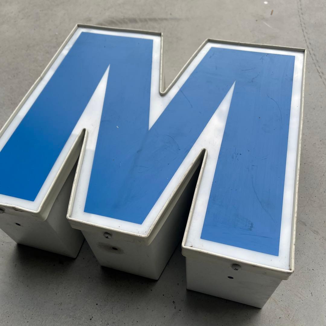 M 看板 アルファベット レターサイン 文字 アメリカ ビンテージ アンティーク