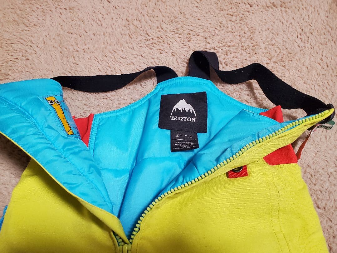 Burton キッズ ジャケット ビブパンツ 上下セット 2T スノーボード