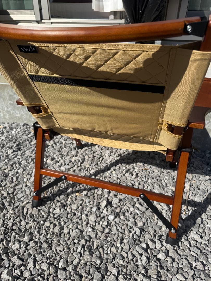 折りたたみアウトドアチェア ベージュ