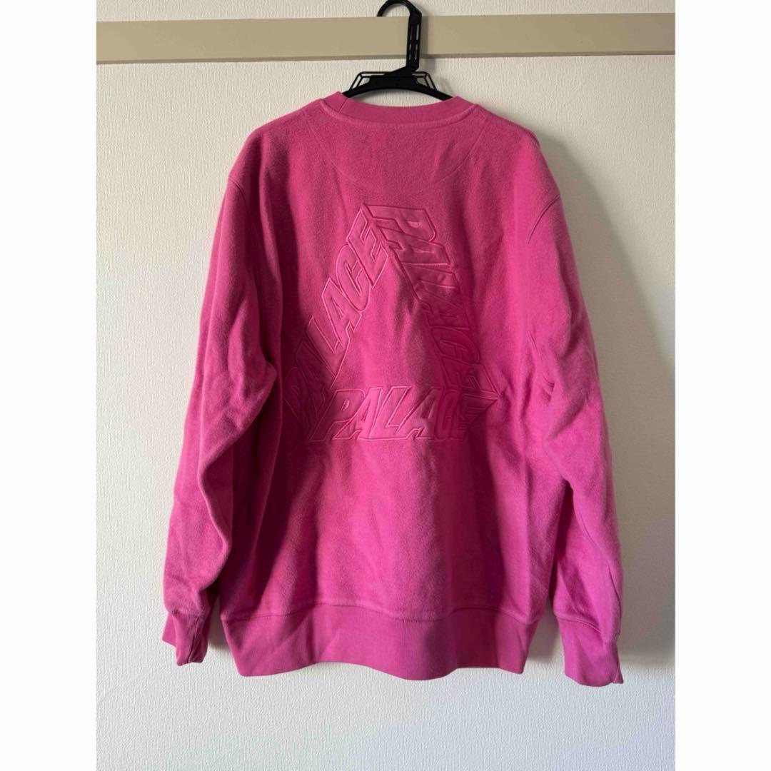 トップス Palace Reverse P-3 Crew Shock Pink