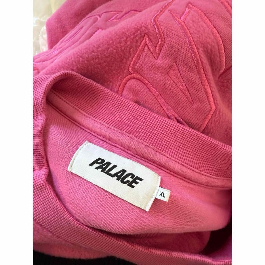 トップス Palace Reverse P-3 Crew Shock Pink