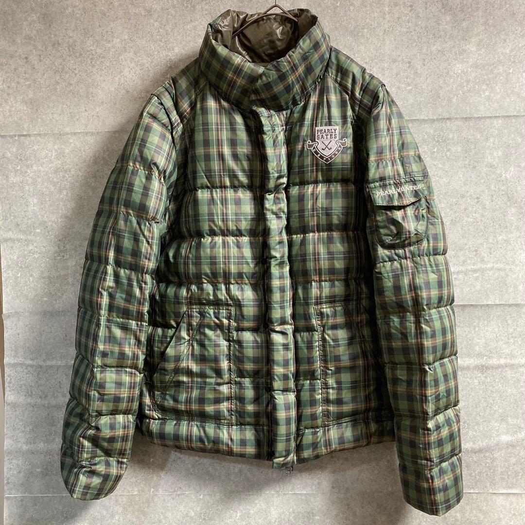 PEARLY GATES ダウンジャケット リバーシブル4way チェック