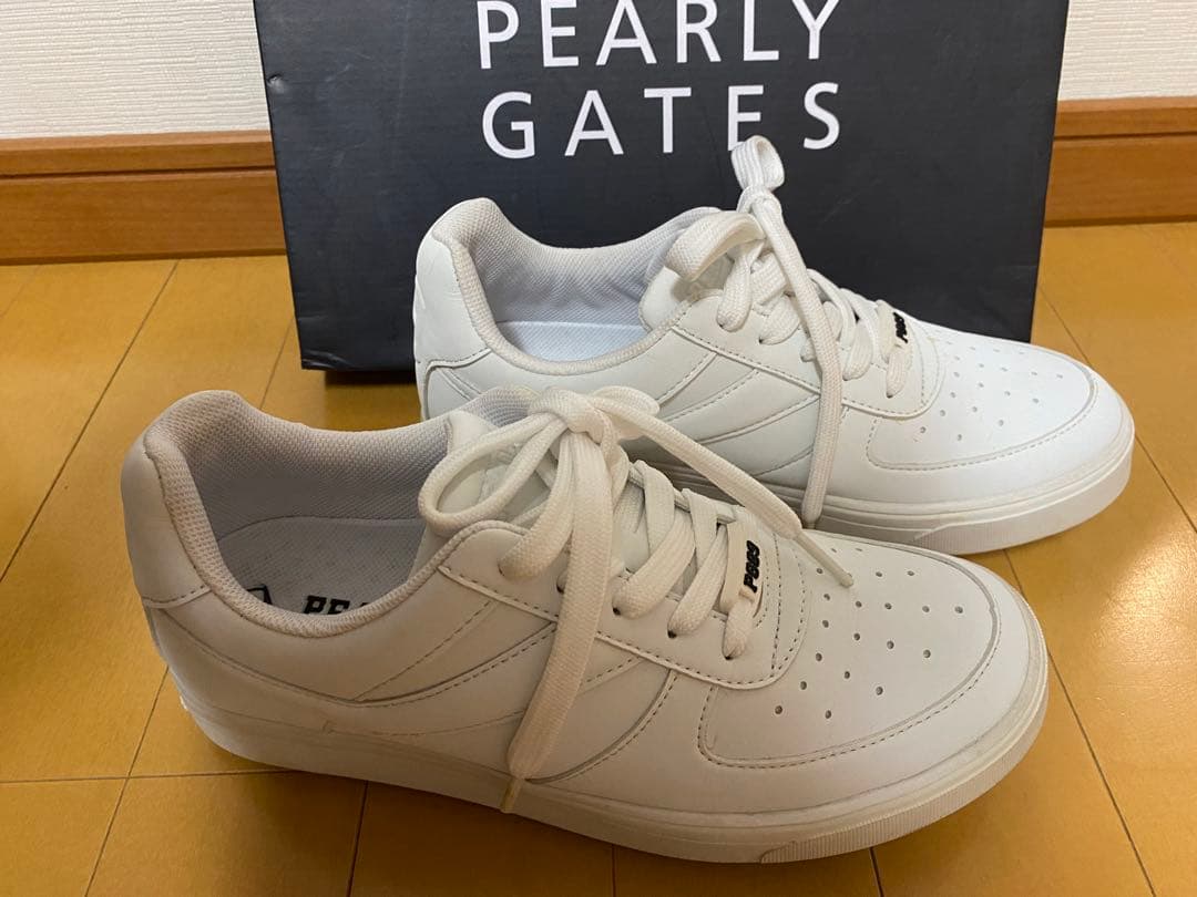PEARLY GATES パーリーゲイツ ゴルフシューズ ホワイト 23サイズ