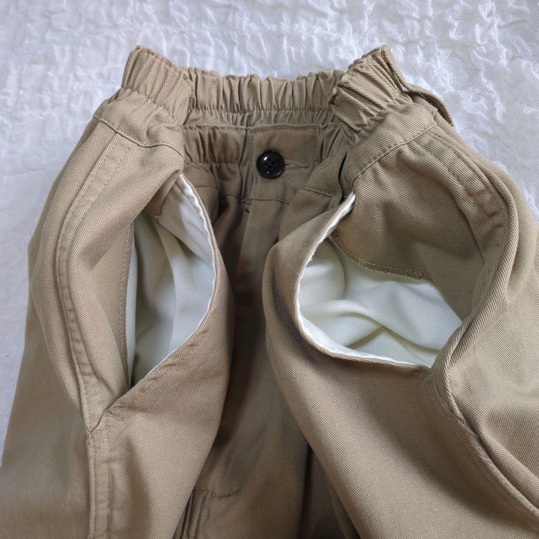 美品 ハーベスティ HARVESTY サーカスパンツ カーキベージュ サイズ1