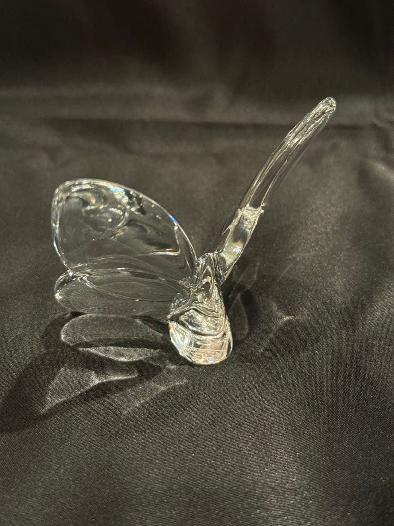 バカラ 　 蝶 　ラッキーバタフライ　クリアオブジェ 　置物　baccarat