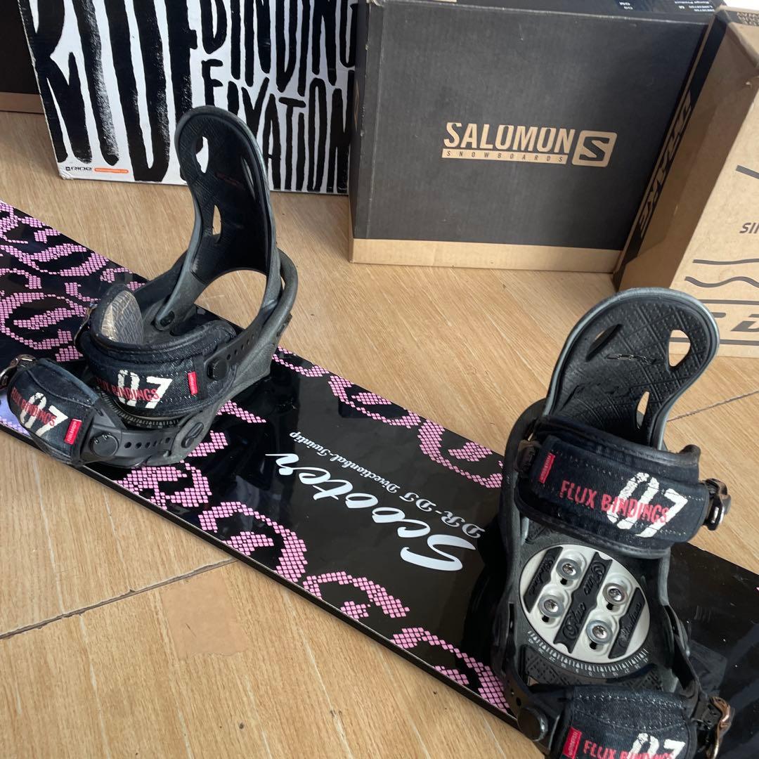 SCOOTER　名作DR　良質国産スノーボードセットOGASAKA製　バイン付