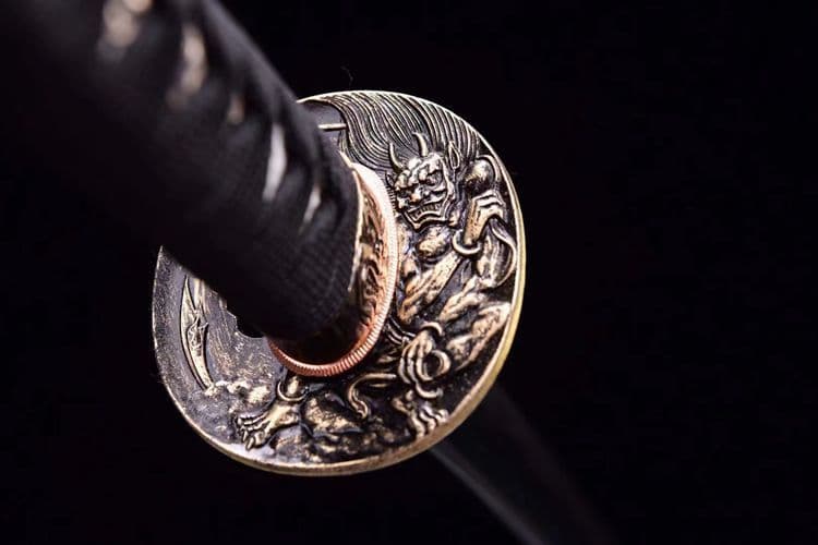 1095鋼焼刃研磨灰日本式打刀 武具　刀装具　日本刀　模造刀 居合刀