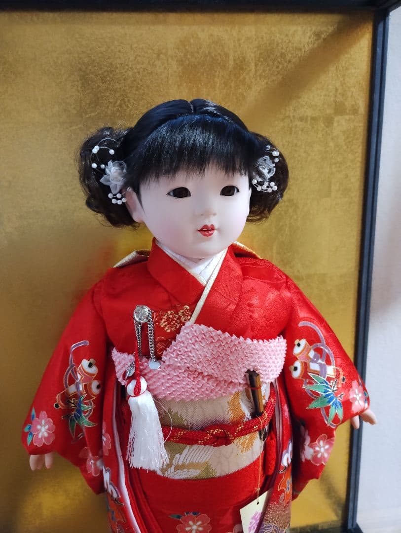 市松人形 愛ちゃん 公司 聖祥 ガラスケース付き