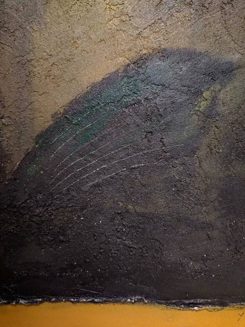 【F10号】香月泰男【花】手描き作品/表裏サイン有/油彩/油絵/岩彩/額縁/逸品