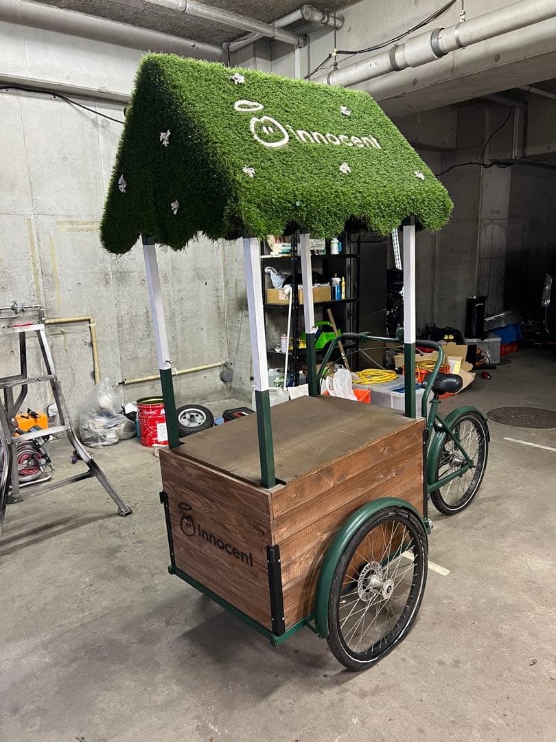 ら*ん様 移動販売車　三輪自転車