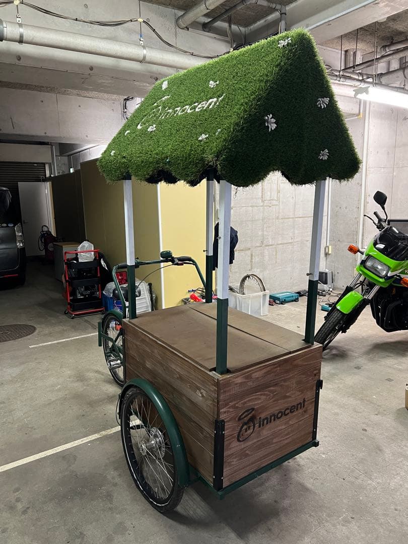 ら*ん様 移動販売車　三輪自転車