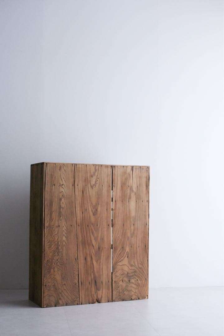 茶箪笥　キャビネット　本棚　収納棚　無垢材　杉材　ケヤキ材　古家具