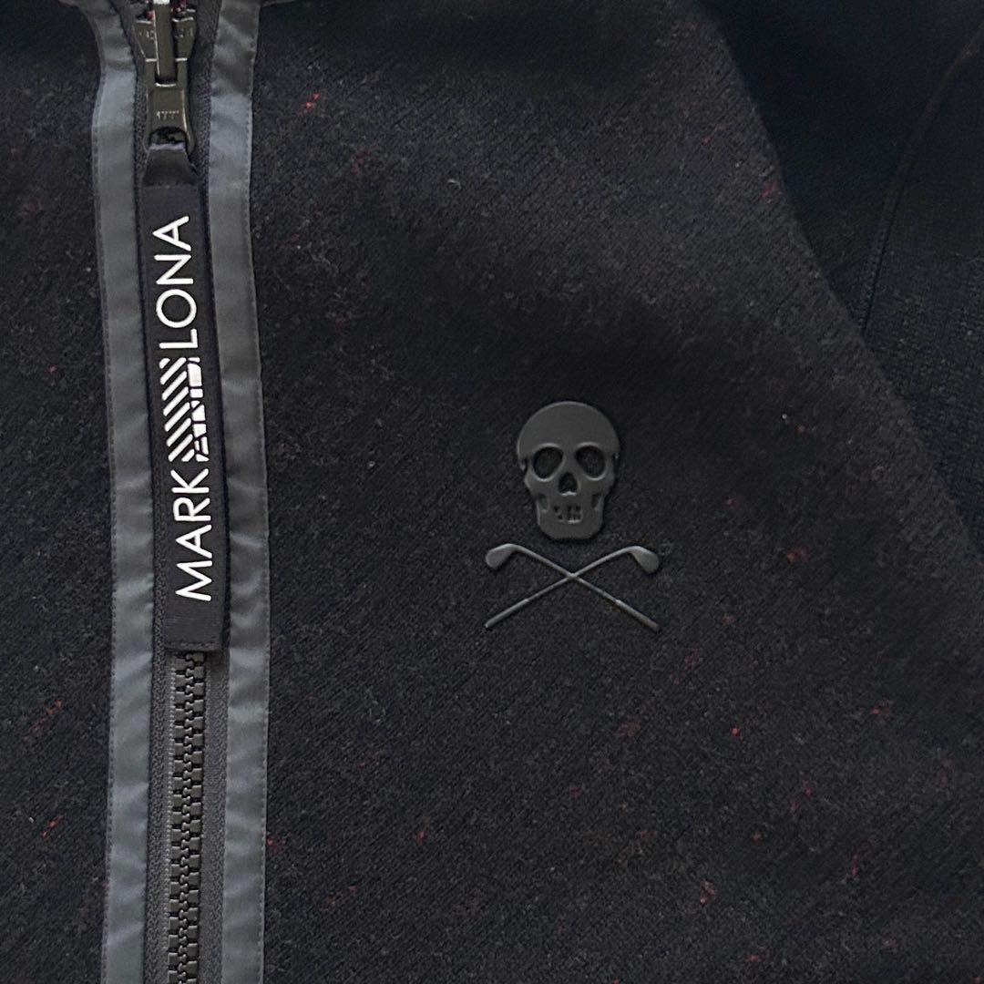 マークアンドロナ リバーシブル ジップブルゾン ニット スカル パーカー 50
