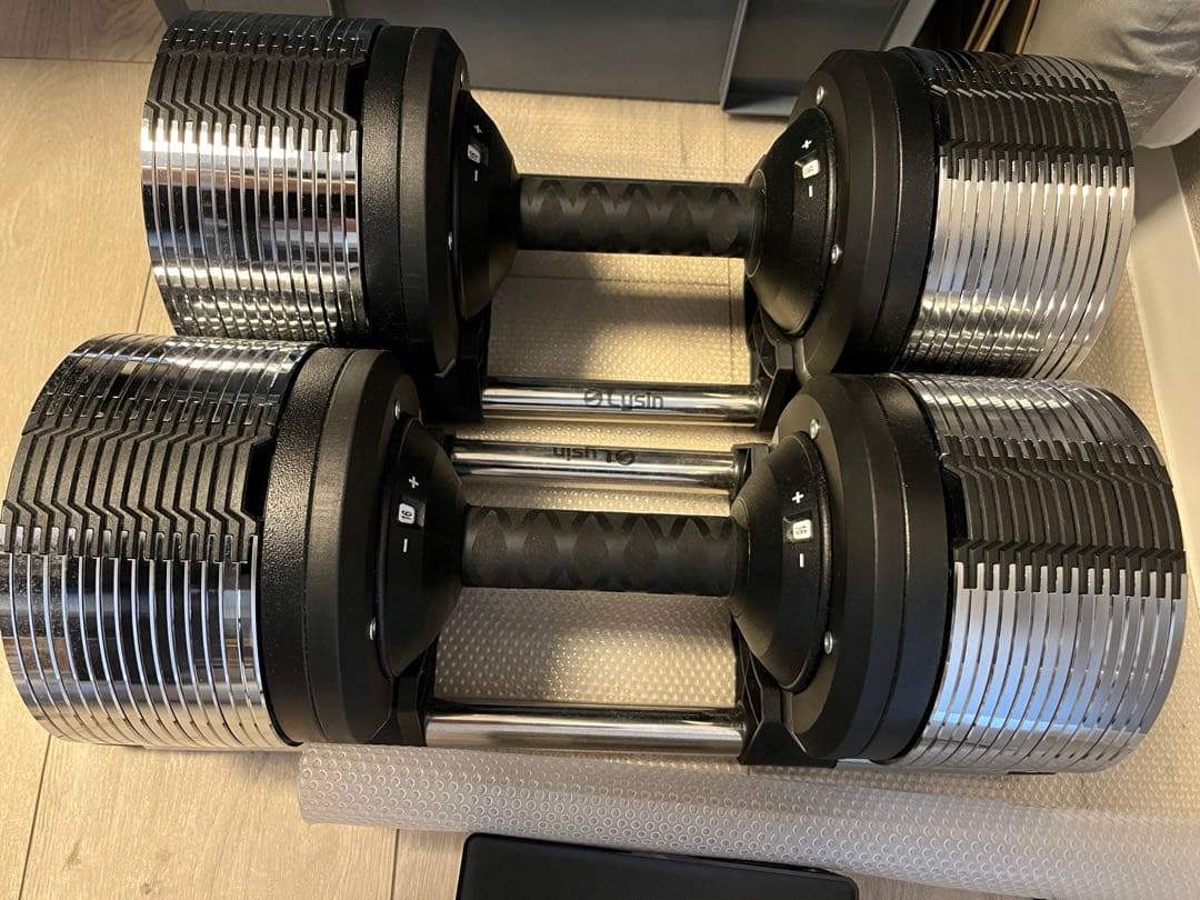 ライシン 1kg刻み 32kg×2 可変式 ダンベル 【2024年モデル】