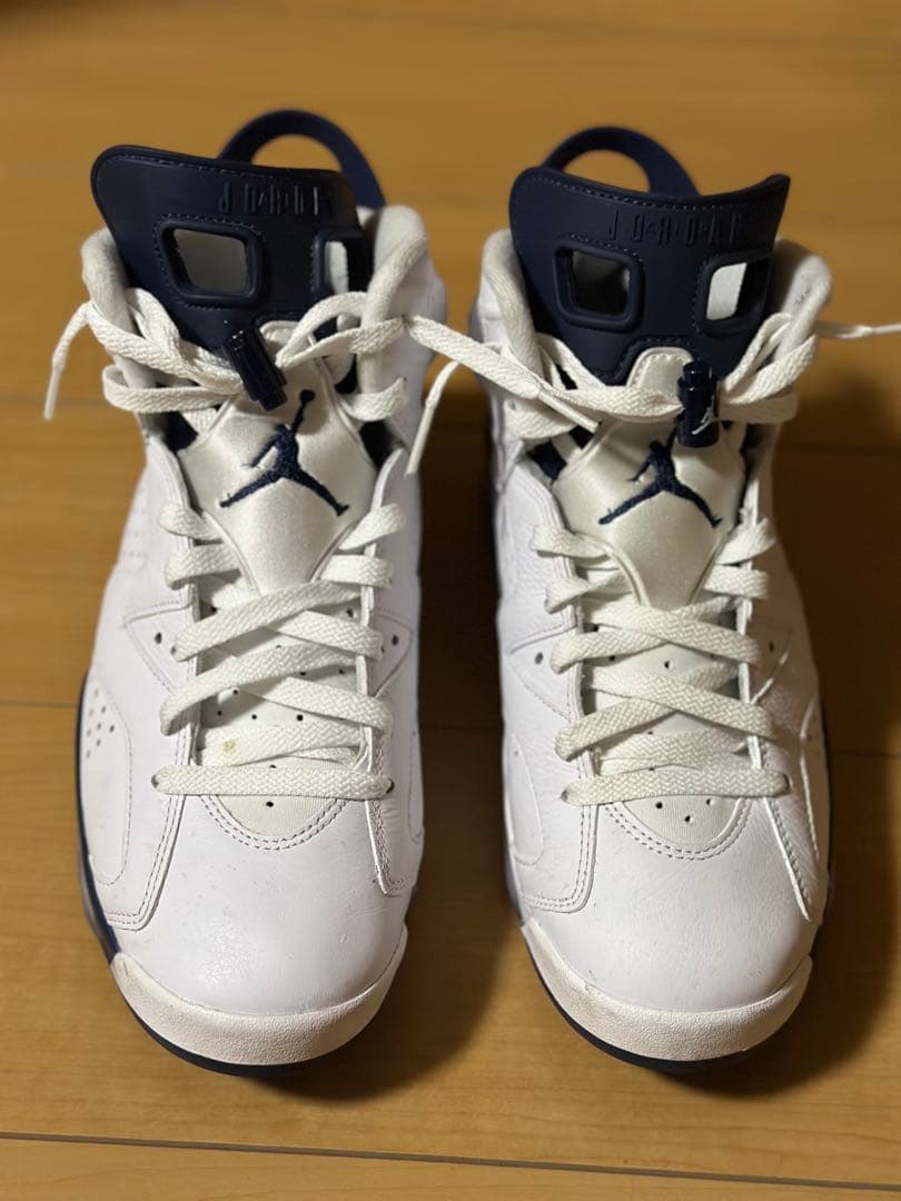 Air Jordan 6 ホワイト/ネイビー US9.5 値下げしました。