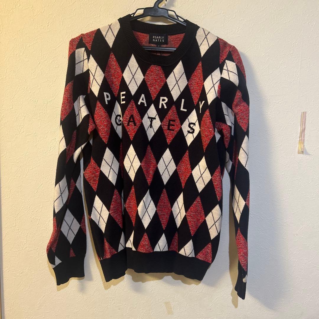PEARLY GATES ニット　ダイヤモンド柄　セーター