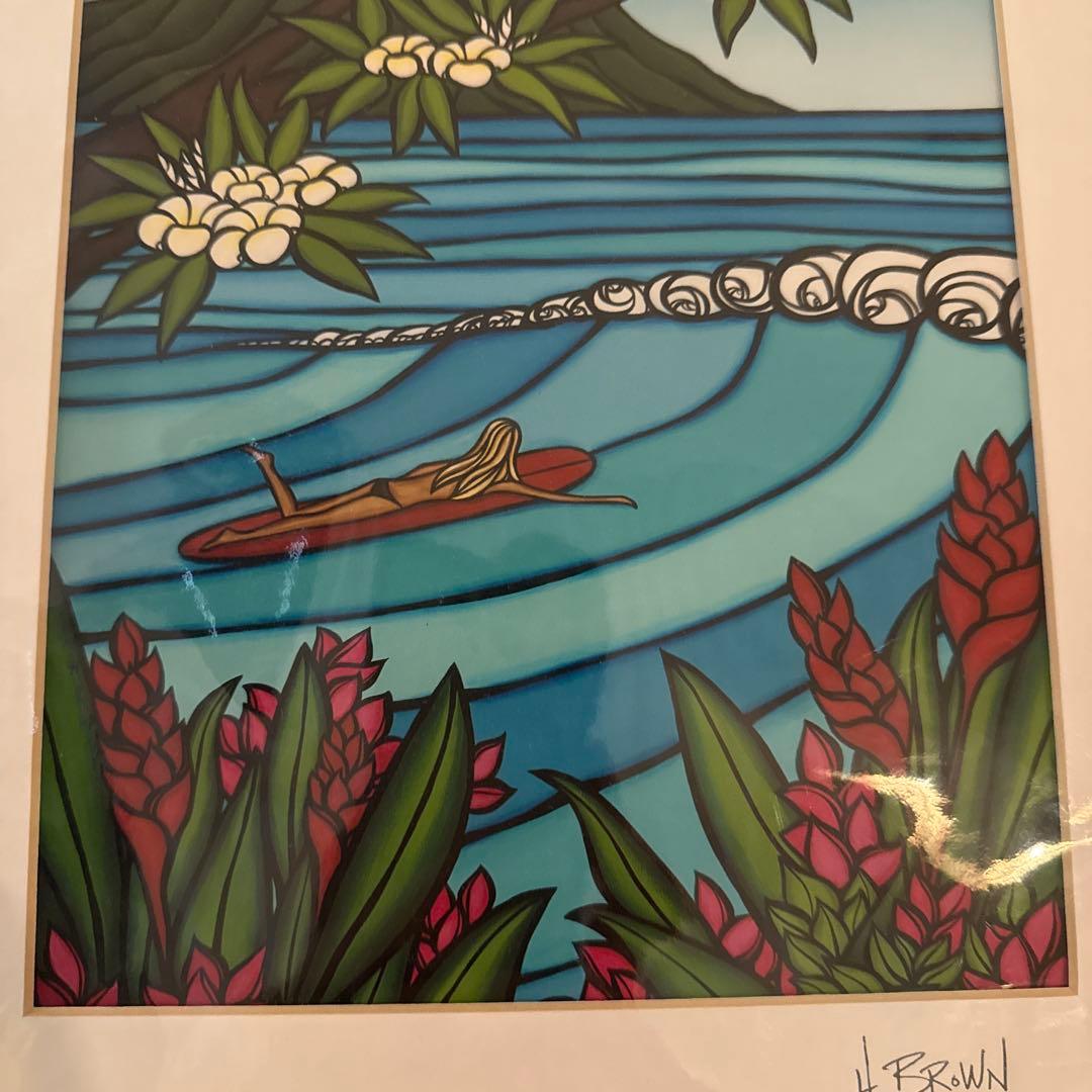 ヘザーブラウン☆サーフィンアート　未使用品（袋入り）