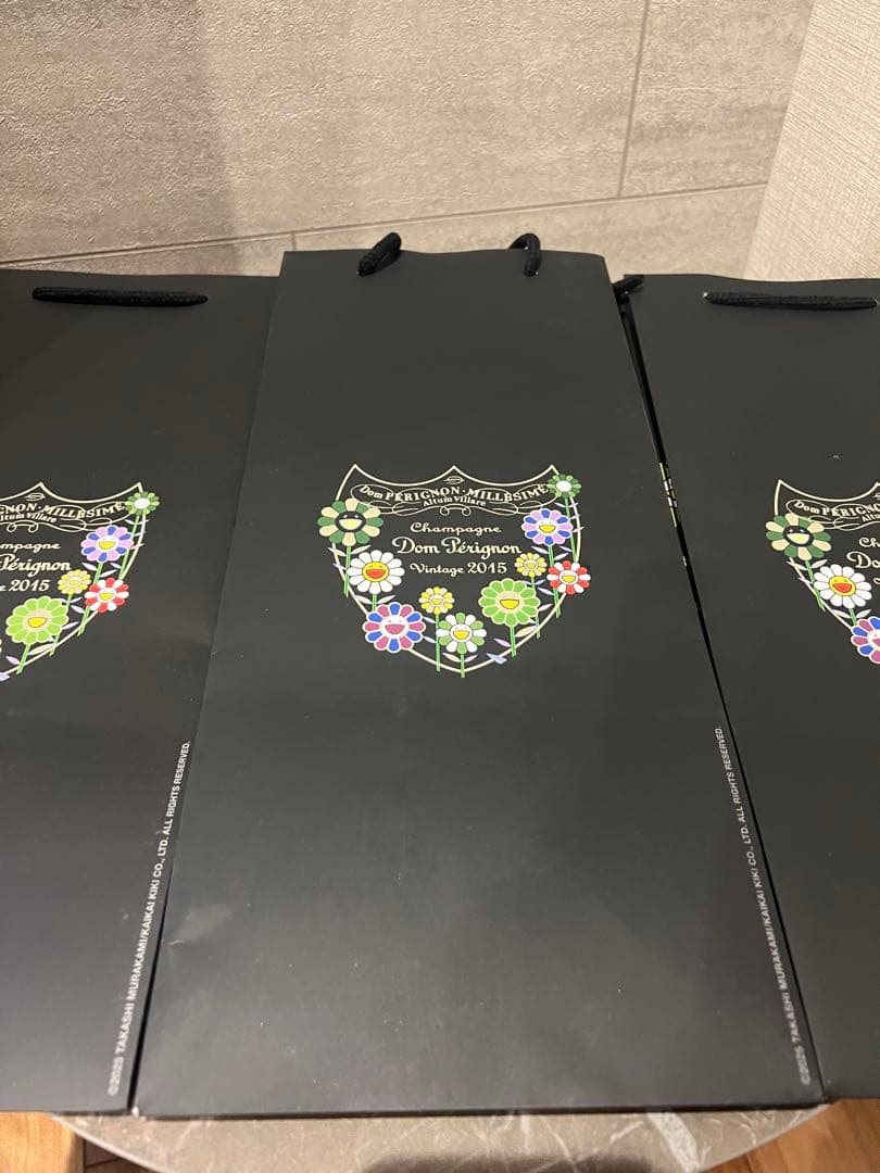 Dom Pérignon ×村上隆 白 ショッパー 袋 3枚セット ドンペリ