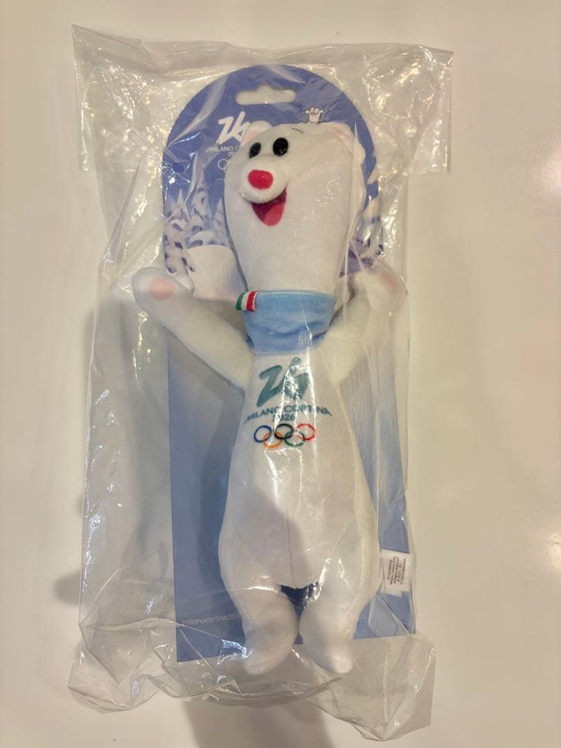 ミラノオリンピック　マスコット　ティナ　Tina ぬいぐるみ　27cm