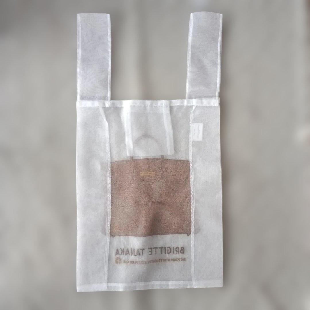 ブリジットタナカ　新品　エコバッグ　オーカンジー　リボン付き