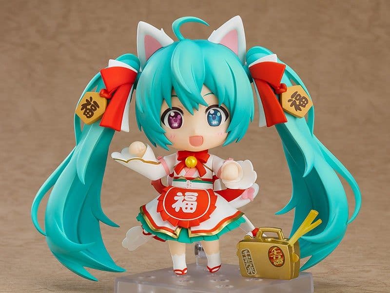 ねんどろいど 初音ミク 招きミクVer 黒招きミクVer. 専用猫座布団付き
