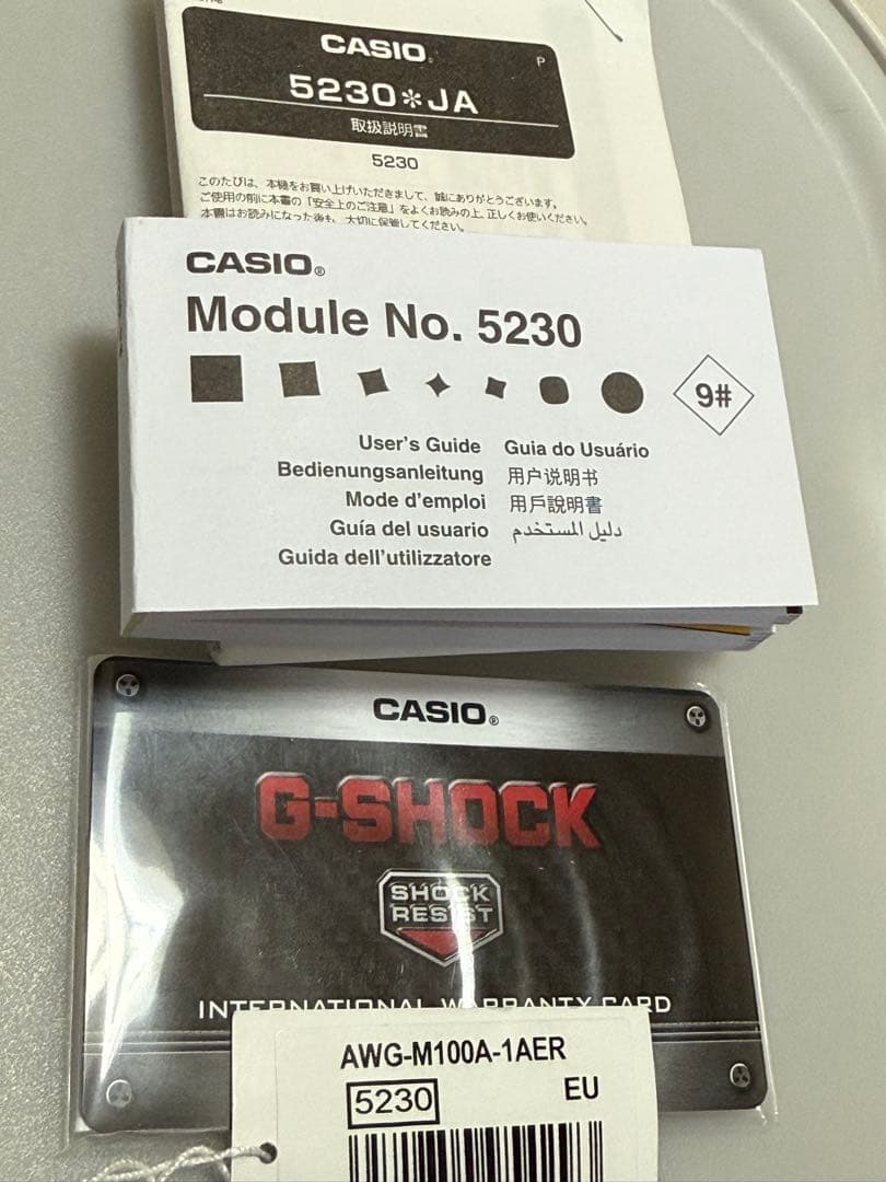 カシオG-SHOCK AWG-M100A-1AER 電波ソーラー未使用に近い美品