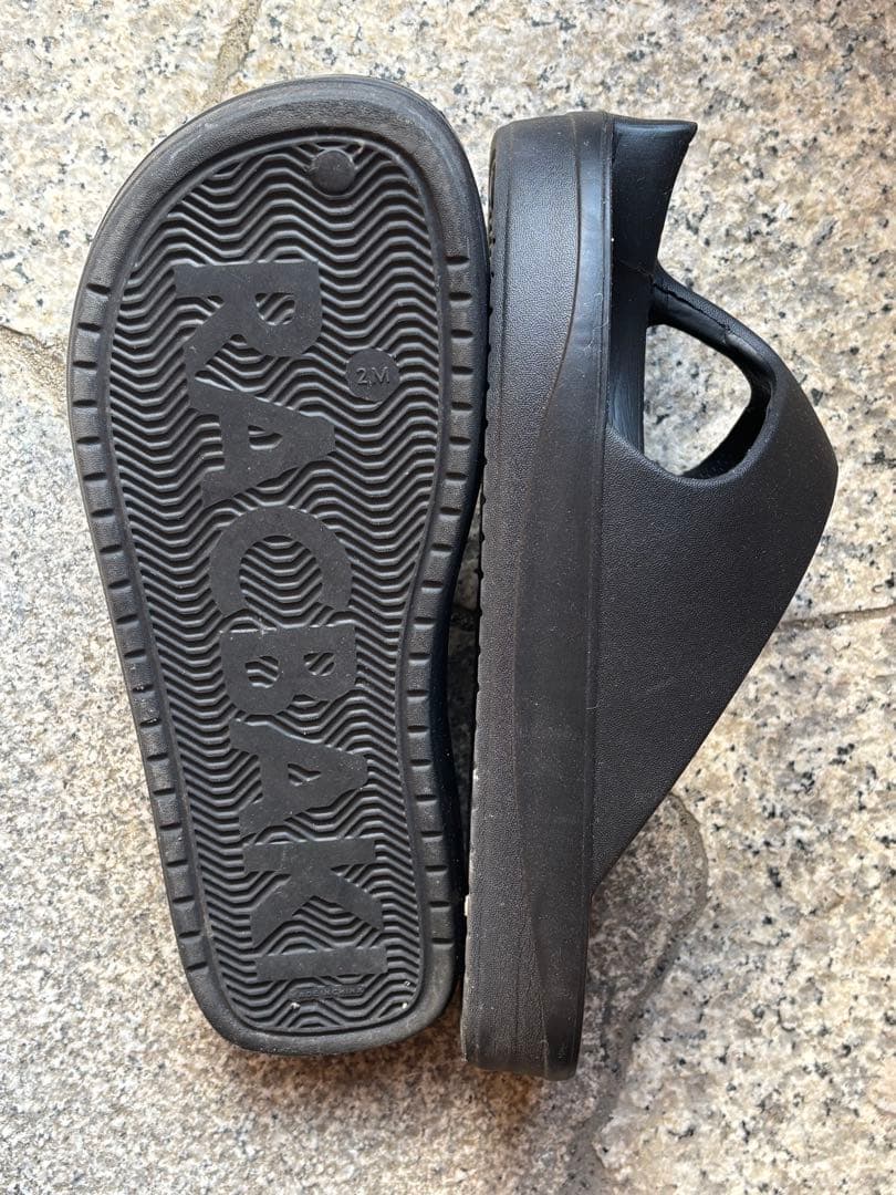 【値下げ中】RACBAKI ブラック サンダル 27cm