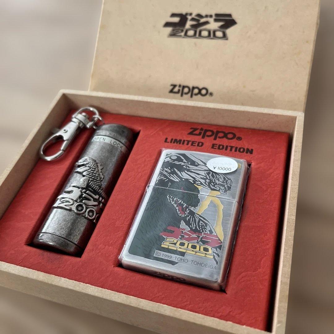 zippo GODZILLA2000 limited Edition銀古美