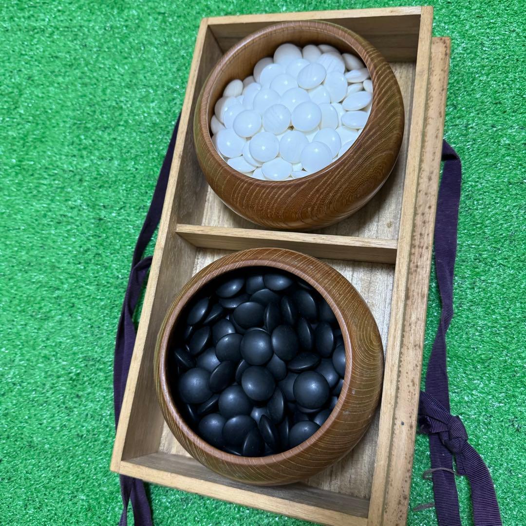 新榧碁盤　碁石セット