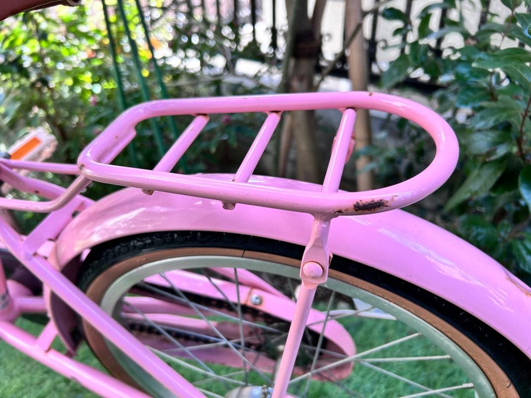 ブリヂストン HACCHI 子供用自転車 ピンク 18インチ スタンド付き