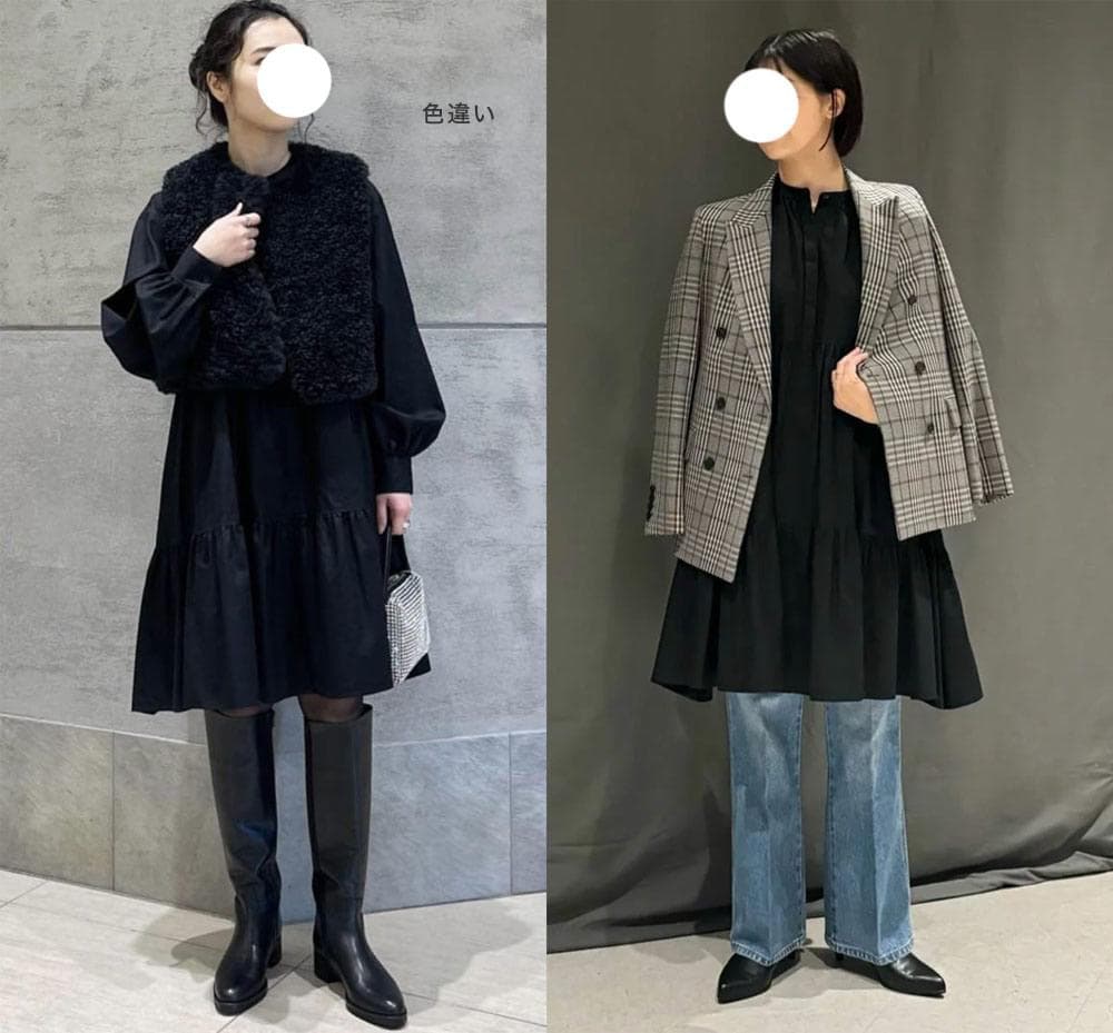 美品 ユナイテッドアローズ TOKYO 2,8万円 ティアードワンピース 529