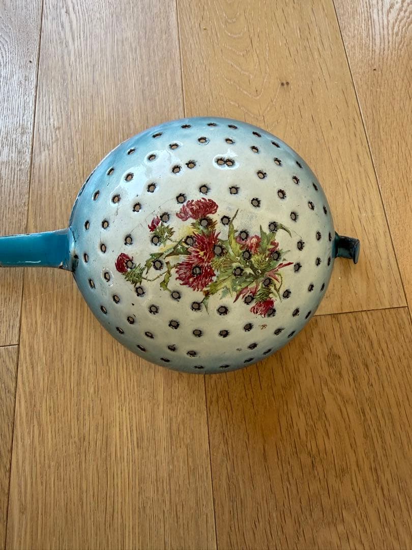 フランスアンティークホーローJapy社ウェディングセット スキマーパエリア片手鍋