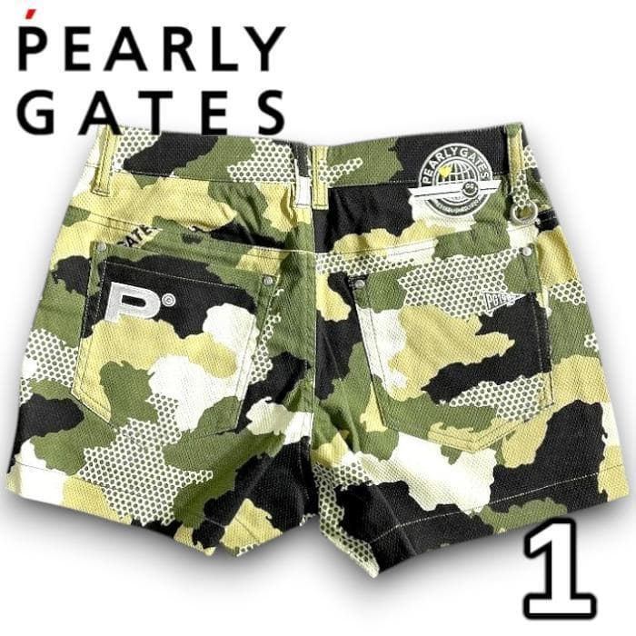パーリーゲイツ ゴルフ TCドビー 迷彩柄 ストレッチ ショートパンツ 1